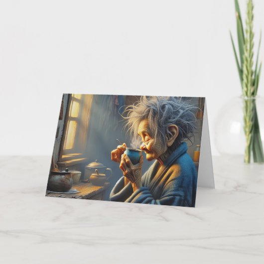 オールドレディーモーニングコーヒー カード (正面)