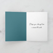 オールドレディ編み物用誕生日 カード (内部)