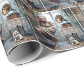 オールドレディ踊りから蓄音機 ラッピングペーパー (ロールコーナー)