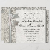オールドレースビューティフル結婚式招待状カスタム 招待状 (正面/裏面)