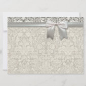 オールドレースビューティフル結婚式招待状カスタム 招待状 (裏面)