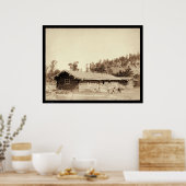 オールドログキャビンホームで休憩SD 1887 ポスター (キッチン)