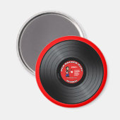 オールドロッカーダデビニール記録磁石 マグネット (正面/裏面)