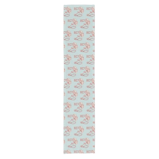 オールドロック登山カムおもしろい ショートテーブルランナー (正面)