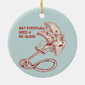 オールドロック登山カムおもしろい セラミックオーナメント (裏面)