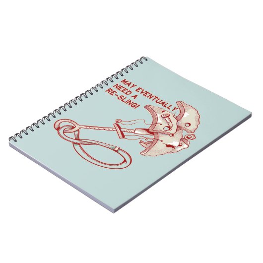 オールドロック登山カムおもしろい ノートブック (左側)