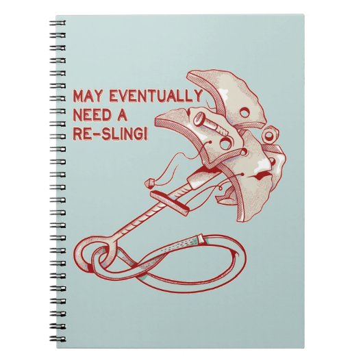 オールドロック登山カムおもしろい ノートブック (正面)