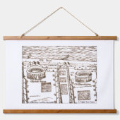 オールドロンドンのタペストリー・トリオ 吊り下げ型タペストリー (正面2)