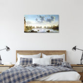 オールドロンドンブリッジ(油), c.1630 キャンバスプリント (インサイチュ (寝室))