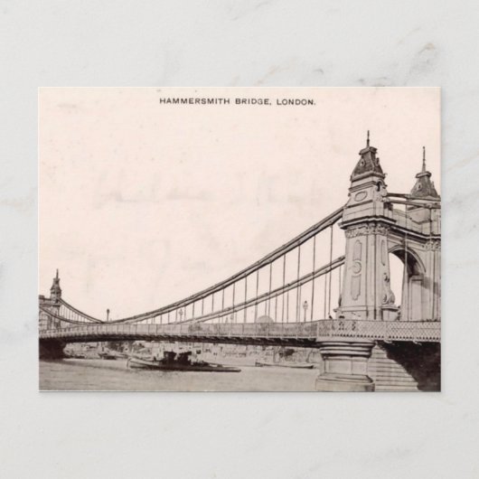 オールドロンドン葉書 – Hammersmith Bridge ポストカード (正面)