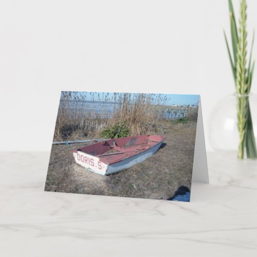 オールドロー素朴ボート カード (正面)