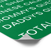 オールドワイズテールズゴルフ性別発表パーティーサイン ポスター (角)