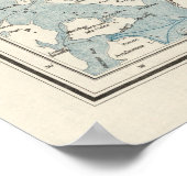 オールドワシントン州の地図（1925年） ポスター (角)