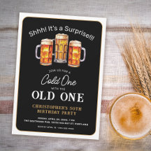 オールドワン ビールで冷たいヤツをサプライズ 50歳の誕生日