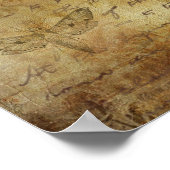 オールドワールドアンティークピーコックティーフェイク ポスター (角)