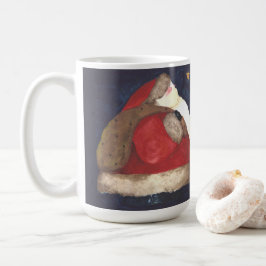 オールドワールドサンタマグブルー コーヒーマグカップ