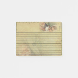 オールドワールドサンタ&スリーピングチルドレン付箋パッド ポストイット