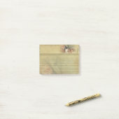 オールドワールドサンタ&スリーピングチルドレン付箋パッド ポストイット (デスク上)