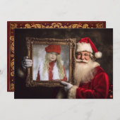 オールドワールドサンタ |写真の追加 | Luxeクリスマス シーズンカード (正面/裏面)