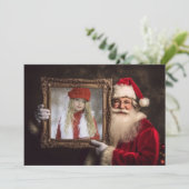 オールドワールドサンタ |写真の追加 | Luxeクリスマス シーズンカード (スタンド正面)