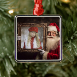 オールドワールドサンタ |写真の追加 | Luxeクリスマス メタルオーナメント