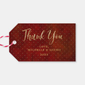 オールドワールドサンタ | Add-a_Photoクリスマスありがとうございます ギフトタグ (裏面横)