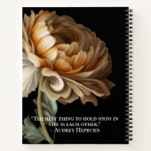 オールドワールドダーク絵を描フラワーウェディングプランナー ノートブック (裏面)