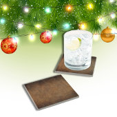 オールドワールドフェイクレザー ガラスコースター