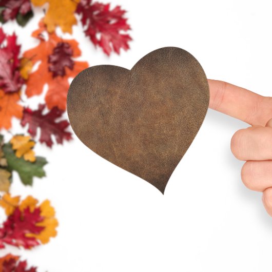 オールドワールドフェイクレザー ハートシール