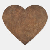 オールドワールドフェイクレザー ハートシール (正面)