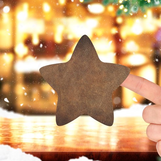 オールドワールドフェイクレザー 星シール