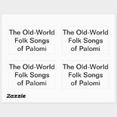 オールドワールドフォークソングズパロミハンカマーアルツンクハウス 長方形シール (シート)