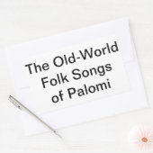 オールドワールドフォークソングズパロミハンカマーアルツンクハウス 長方形シール (封筒)