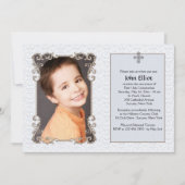 オールドワールドブルーダマスクフォト宗教的招待状 招待状 (正面)