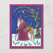 オールドワールドベルニックル&空腹トナカイ，クリスマス シーズンポストカード (正面)