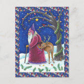 オールドワールドベルニックル&空腹トナカイ,クリスマス シーズンポストカード (正面)