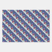 オールドワールドベルニックル&空腹トナカイ，クリスマス ラッピングペーパーシート (正面)