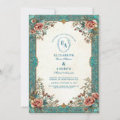 オールドワールドボタニカルエレガンス結婚ズ 招待状 (正面)