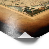 オールドワールドマップアートプリント フォトプリント            (角)