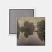 オールドワールドランドスケープ絵画ファインアート マグネット (正面/裏面)