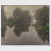 オールドワールドランドスケープ絵画ファインアート ラッピングペーパー (フラット)