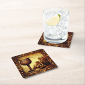 オールドワールドワインコースター/チャリス&ゴブレット02 スクエアペーパーコースター (インサイチュ)