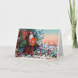 オールドワールド怒サンタホリデーカード シーズンカード