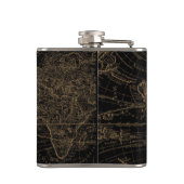 オールドワールド航海のいかりモノグラムブラック フラスク (裏面)