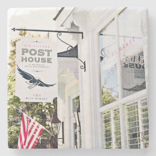 オールドヴィレッジポストハウスインチャールストン ストーンコースター (正面)