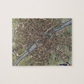 オールドヴィンテージパリマップシャビシック ジグソーパズル (横)