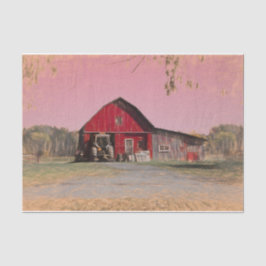 オールドヴィンテージ素朴アンティークレッドバーン 薄葉紙