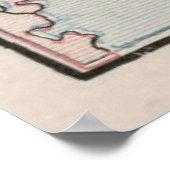 オールドヴェネツィアイタリアの地図(1912)ヴィンテージヴェネツィアイタリア ポスター (角)