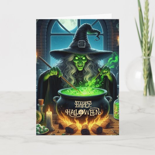 オールド不気味ウィッチハロウィーン シーズンカード (正面)