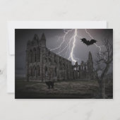 オールド不気味廃墟ハローウィンパーティ招待状 招待状 (裏面)